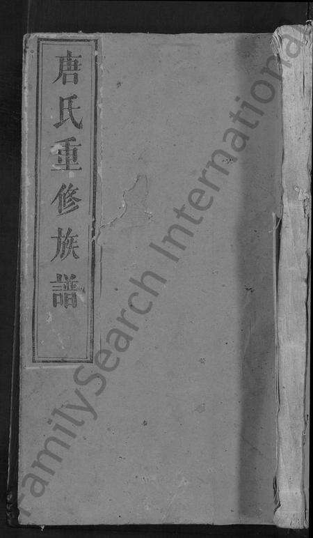 江西唐氏族谱-唐氏重修族谱 [不分卷].pdf电子版缩略图