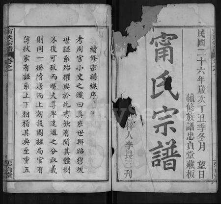 湖北甯氏族谱-甯氏宗谱 [8卷].pdf电子版预览图1