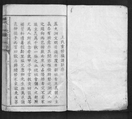 江西王氏族谱-王氏三槐重修族谱[不分卷].pdf电子版预览图1