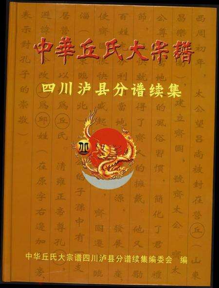 四川丘氏族谱-中华丘氏大宗谱.四川省泸县分谱续集.pdf电子版缩略图