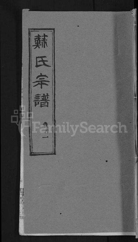 湖北苏氏族谱-苏氏宗谱 [14卷首2卷].pdf电子版缩略图