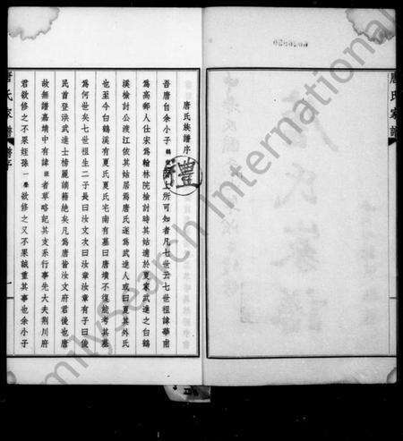 江苏唐氏族谱-毘陵唐氏家谱 [东分不分卷,西分9卷,首末各1卷].pdf电子版预览图2