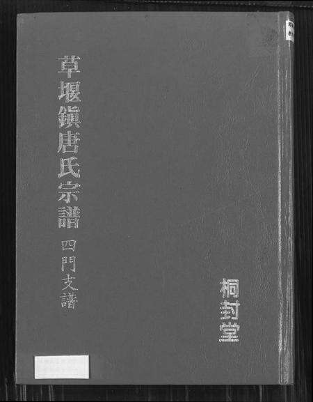 江苏唐氏族谱-草堰镇唐氏宗谱四门支谱.pdf电子版缩略图
