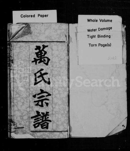 湖北万氏族谱-万氏宗谱 [14卷].pdf电子版预览图1