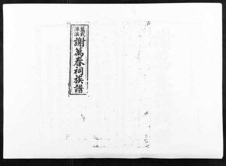 江西谢氏族谱-万载潭溪谢万春祠族谱.pdf电子版缩略图