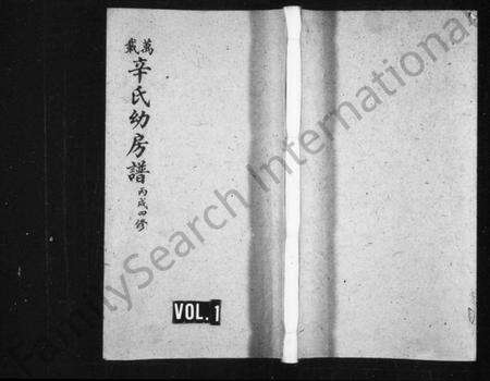 江西辛氏族谱-万载辛氏幼房谱 [11卷,及尾2卷].pdf电子版预览图1