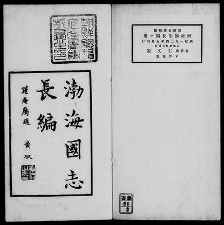 中国未知族谱-渤海国志长编 [20卷].pdf电子版预览图1