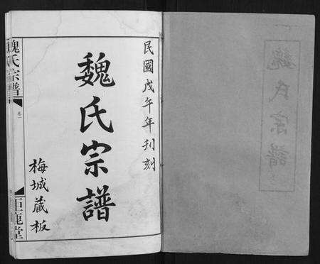 湖北魏氏族谱-魏氏宗谱[12卷].pdf电子版预览图1