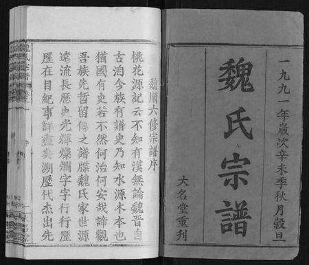 湖北魏氏族谱-魏氏宗谱[24卷].pdf电子版预览图1