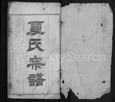 湖北夏氏族谱-夏氏宗谱 [8卷].pdf电子版预览图1