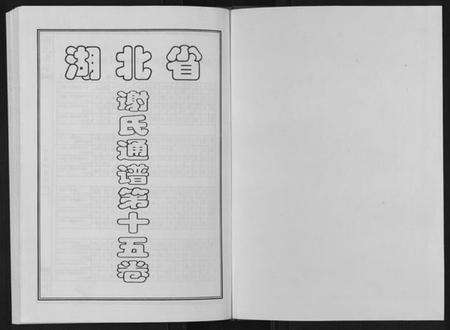 湖北谢氏族谱-谢氏宗谱.pdf电子版预览图1