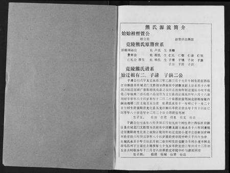 湖北熊氏族谱-熊氏家庭档案簿.pdf电子版预览图1