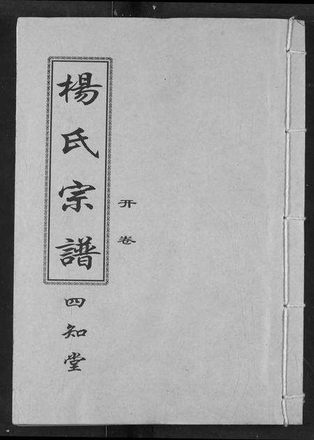 湖北杨氏族谱-杨氏宗谱.pdf电子版缩略图