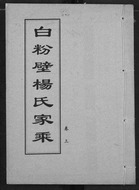 湖北杨氏族谱-白粉壁杨氏宗谱.pdf电子版缩略图