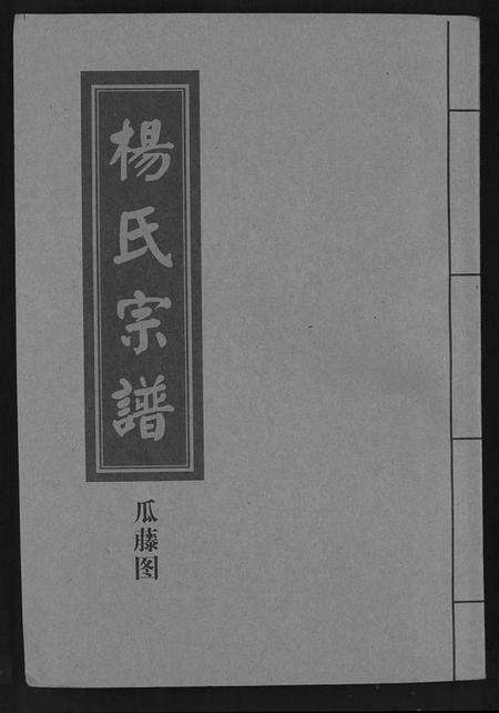 湖北杨氏族谱-杨氏宗谱 [甲编4卷,乙编12卷,系图2卷].pdf电子版缩略图