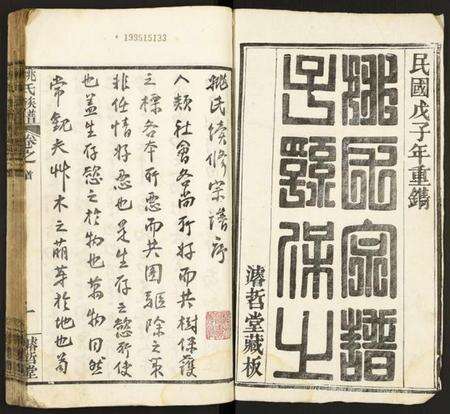 湖北姚氏族谱-姚氏宗谱.pdf电子版预览图1