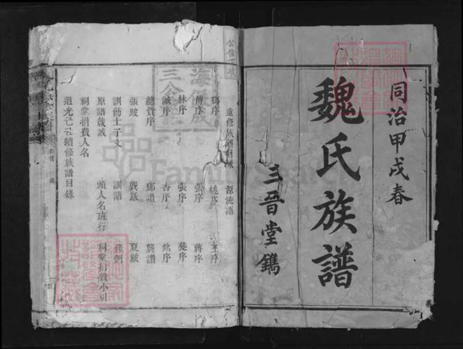 湖南省益阳市安化县魏氏三晋堂族谱-魏氏续修族谱.pdf电子版预览图1