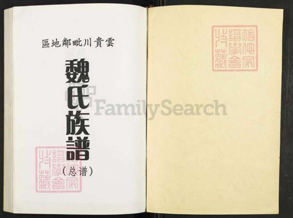 四川省泸州市叙永县麻城镇魏氏族谱-云贵川毗邻地区魏氏族谱(总谱).pdf电子版预览图1