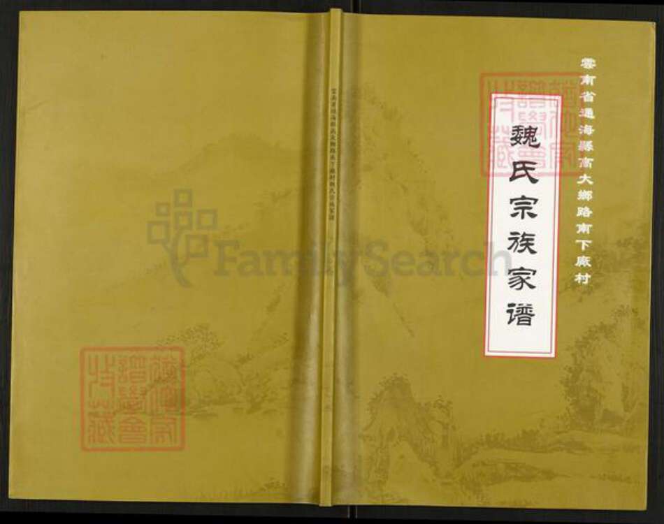 云南省玉溪市通海县高大傣族彝族乡魏氏族谱-魏氏宗族家谱.pdf电子版缩略图