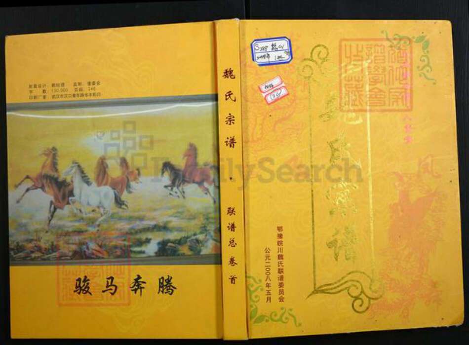 湖北省魏氏族谱-魏氏宗谱.pdf电子版缩略图