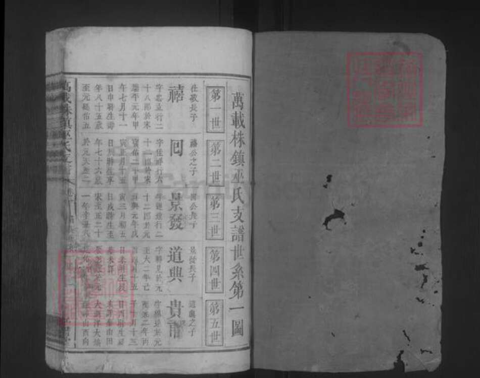 江西省宜春市万载县巫氏族谱-万载株镇巫氏支谱 [存卷1].pdf电子版预览图1