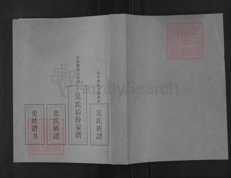 山东省烟台市栖霞市吴氏族谱-吴氏后份家谱.pdf电子版缩略图