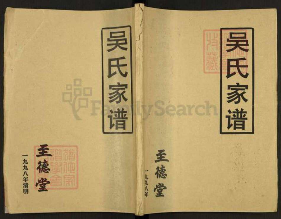 江苏省盐城市建湖县沿河镇吴氏至德堂族谱-吴氏家谱.pdf电子版缩略图