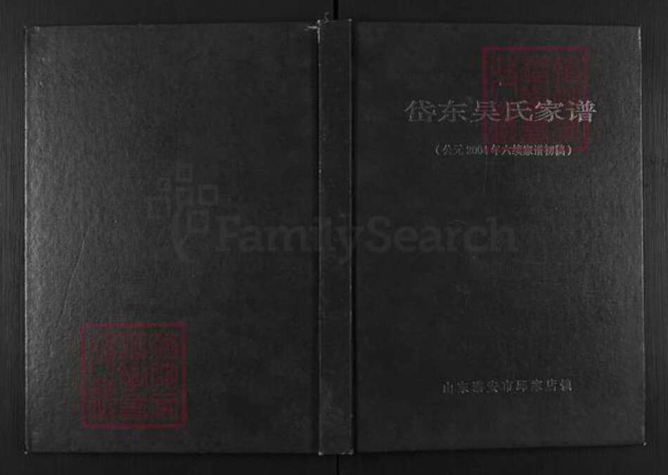 山东省泰安市泰山区吴氏族谱-岱东吴氏家谱.pdf电子版缩略图