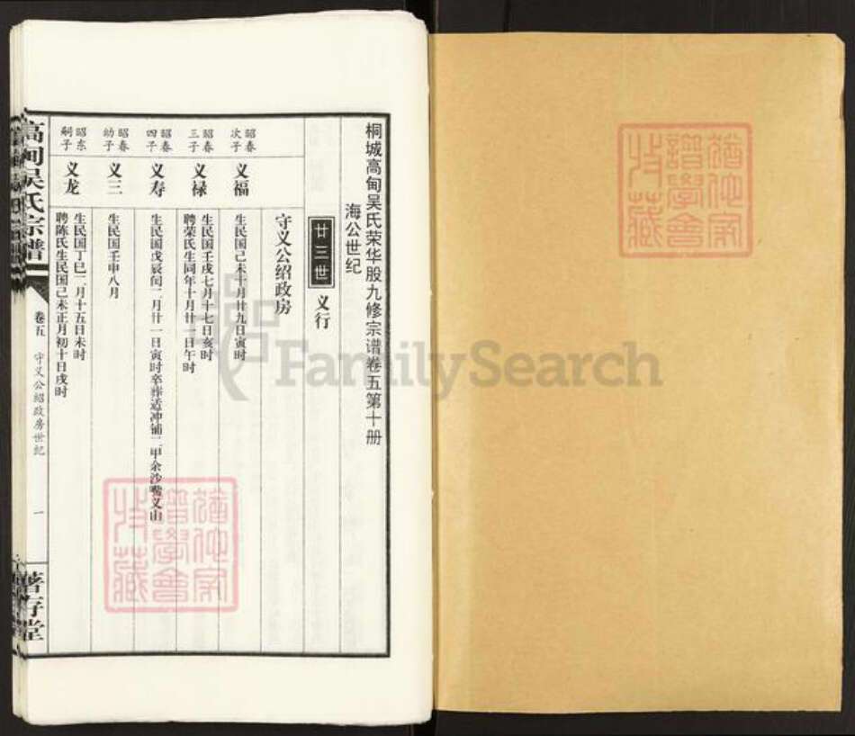 安徽省铜陵市枞阳县雨坛镇吴氏着存堂族谱-高甸吴氏宗谱.pdf电子版预览图1