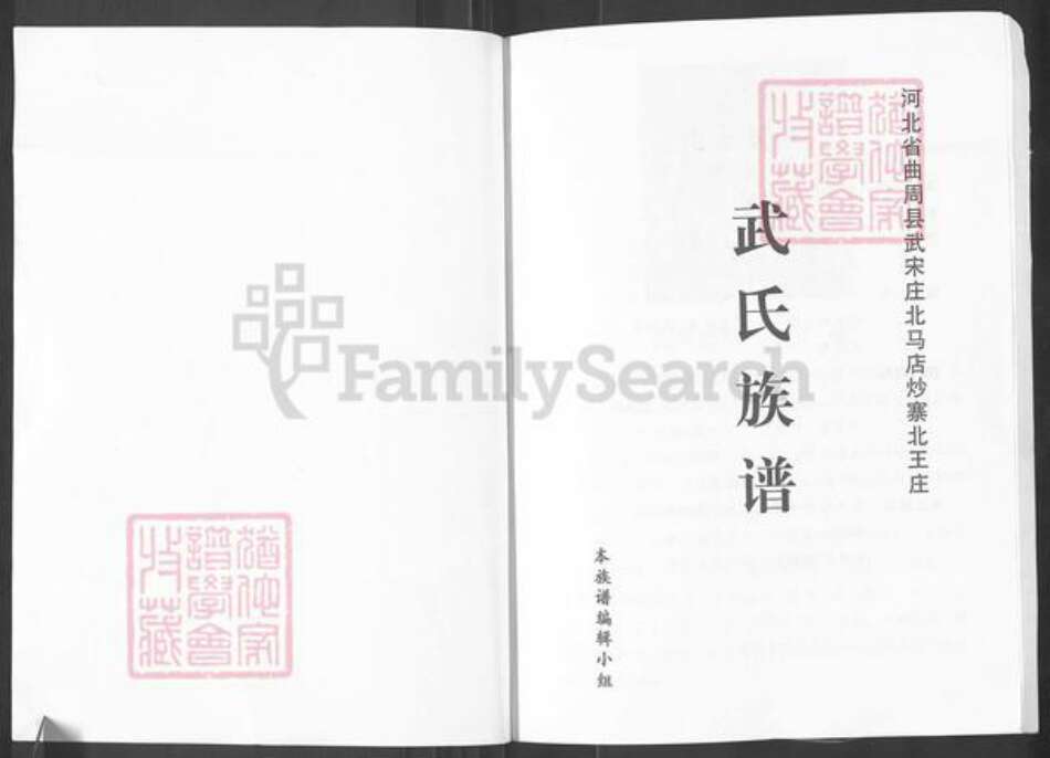 河北省邯郸市曲周县武氏族谱-武氏族谱.pdf电子版预览图1