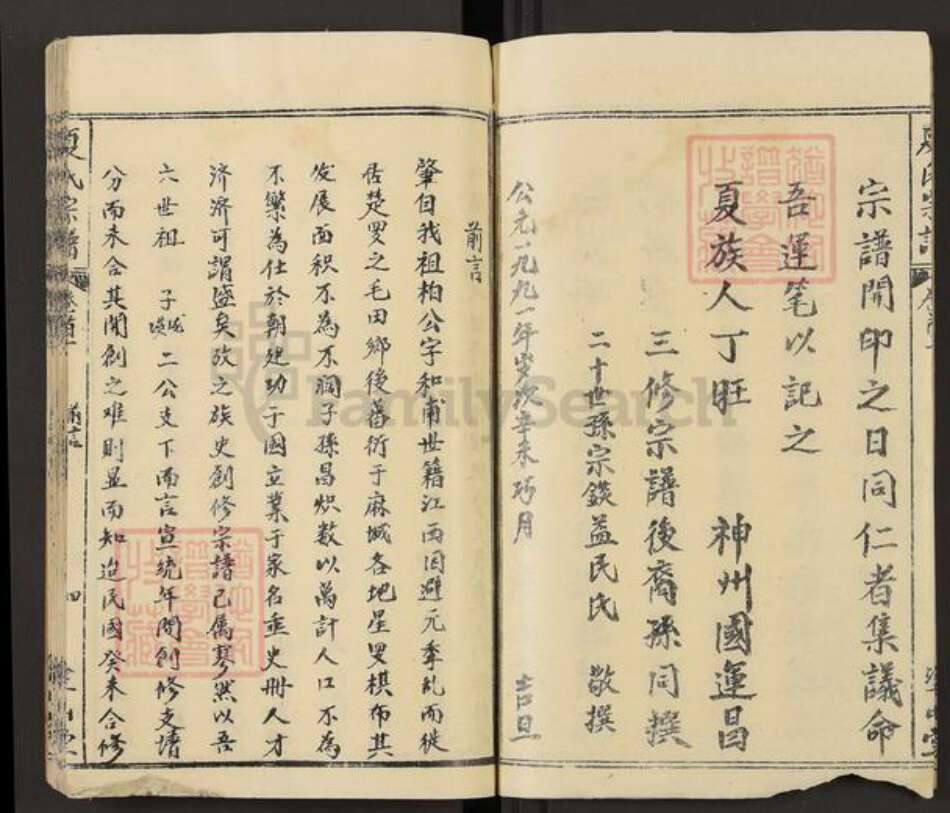 湖北省黄冈市罗田县大崎镇夏氏涂山堂族谱-夏氏宗谱.pdf电子版预览图5