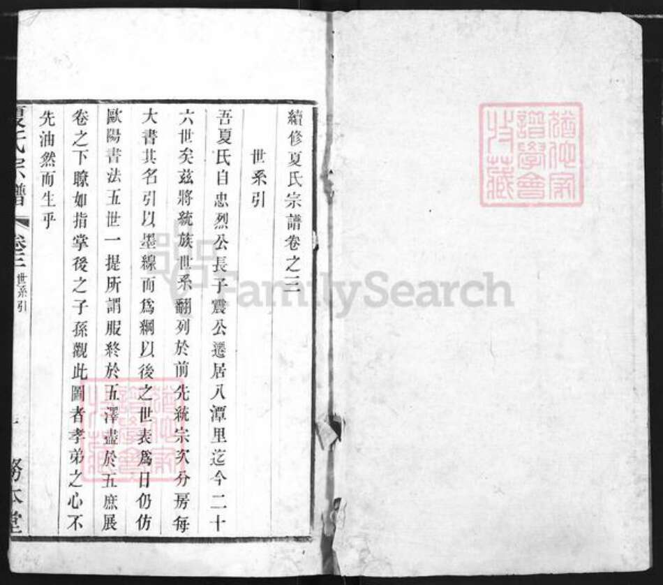 江苏省常州市夏氏务本堂族谱-夏氏宗谱.pdf电子版预览图1