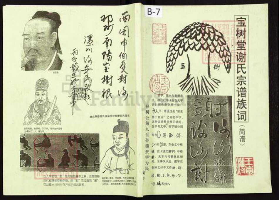 重庆市合川区谢氏宝树堂族谱-宝树堂谢氏宗谱族词.pdf电子版缩略图