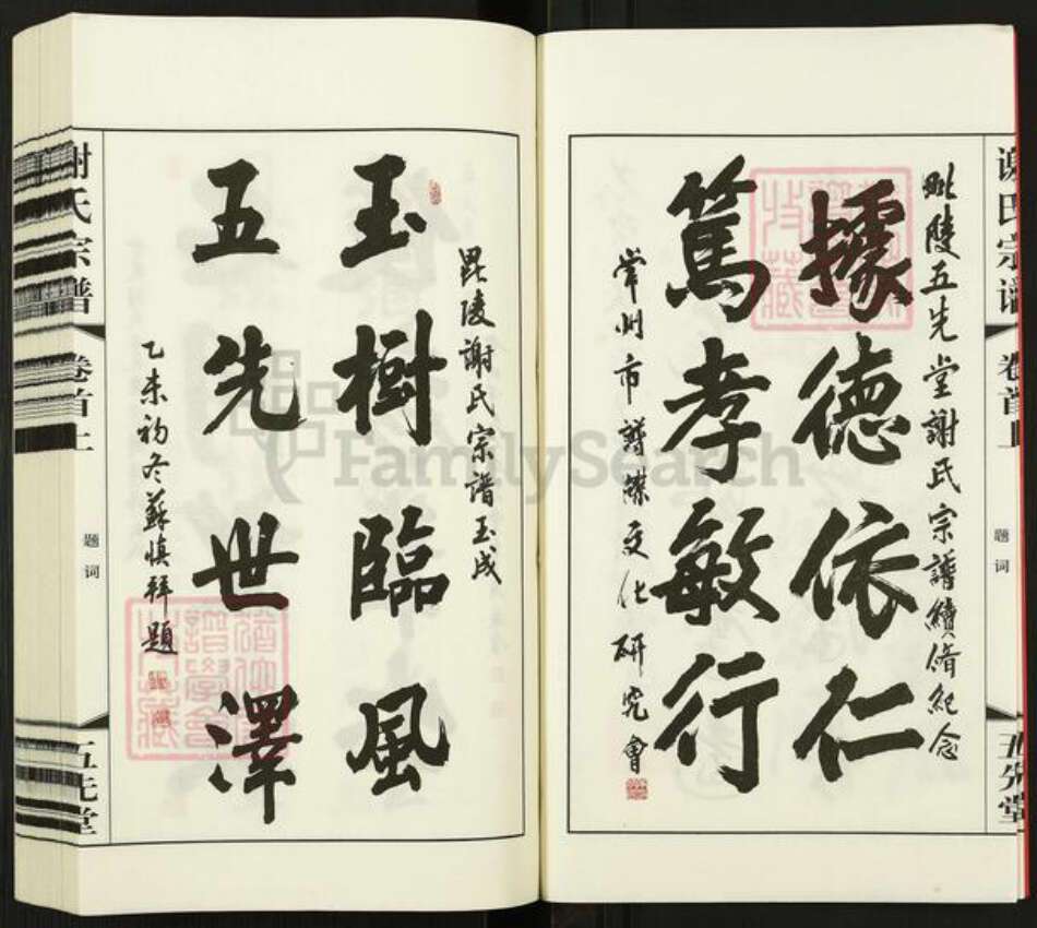江苏省常州市武进县谢氏五先堂族谱-谢氏宗谱.pdf电子版预览图4