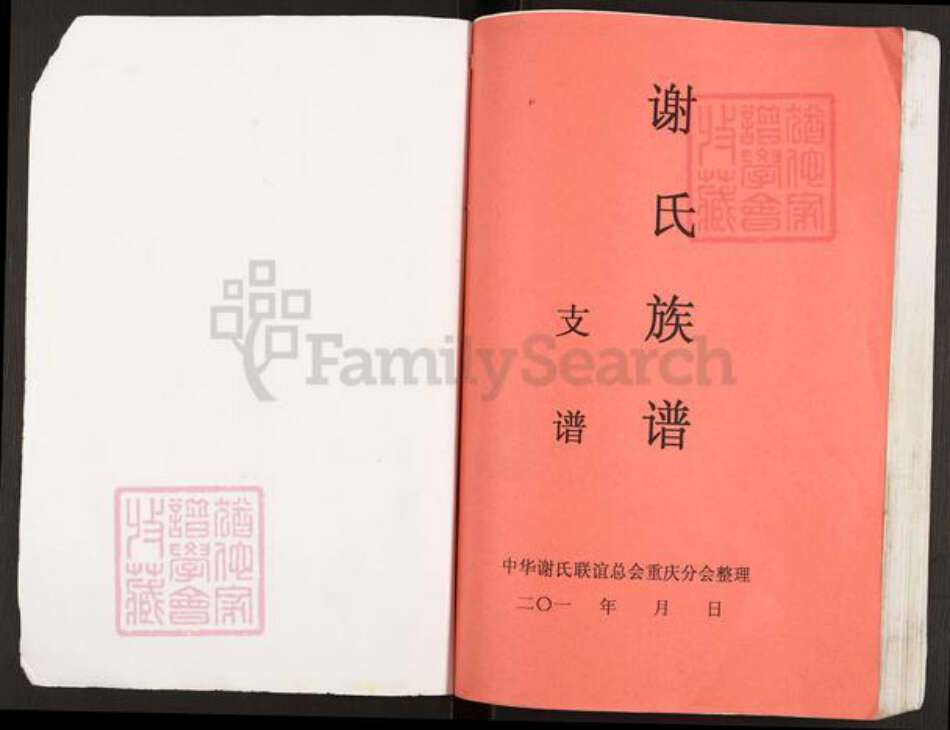 重庆市开州区谢氏宝树堂族谱-开县鸡公山谢维恕支谱.pdf电子版预览图1