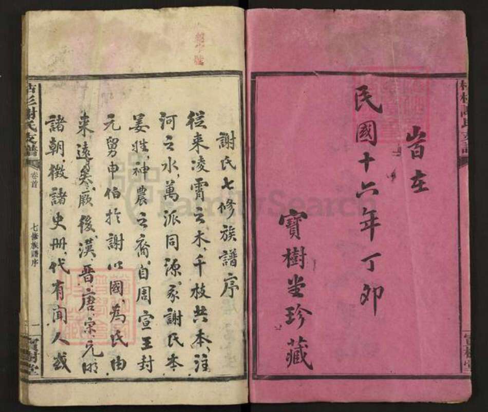 福建省三明市宁化县谢氏宝树堂族谱-枯杉谢氏支谱.pdf电子版预览图2