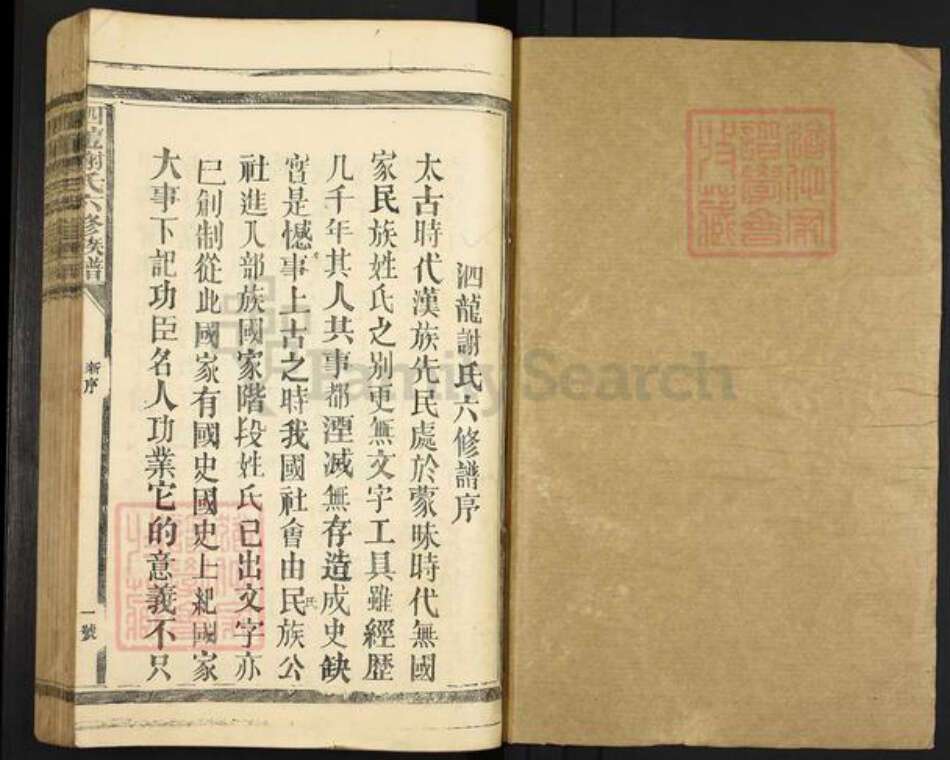 江西省赣州市宁都县谢氏族谱-泗龙谢氏六修族谱.pdf电子版预览图1