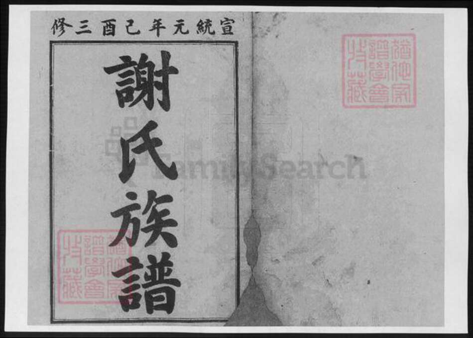 湖南省湘潭市湘乡市湘乡谢氏族谱-谢氏续修族谱.pdf电子版预览图1