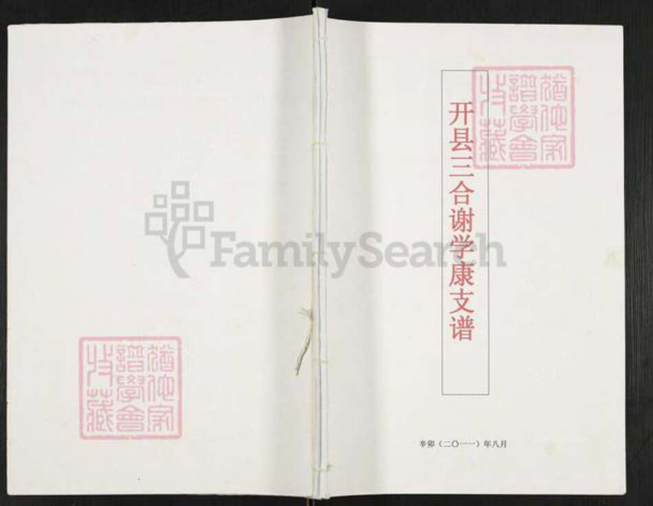 重庆市开州区重庆市万州开县谢；谢氏族谱-开县三合谢学康支谱.pdf电子版缩略图