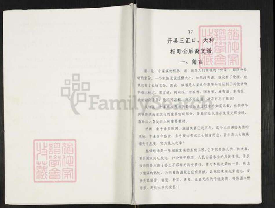 重庆市开州区重庆市万州开县谢；谢氏族谱-开县三汇口,天和相盱公后裔支谱.pdf电子版缩略图