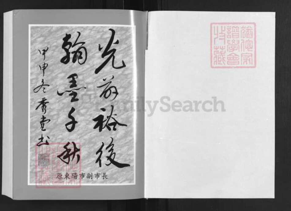 浙江省金华市东阳市城东街道徐氏锡麟堂族谱-前城徐氏宗谱.pdf电子版预览图1