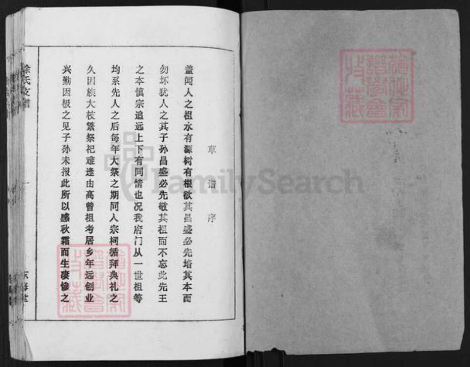 江苏省盐城市亭湖区徐氏东海堂族谱-徐氏支谱.pdf电子版预览图1