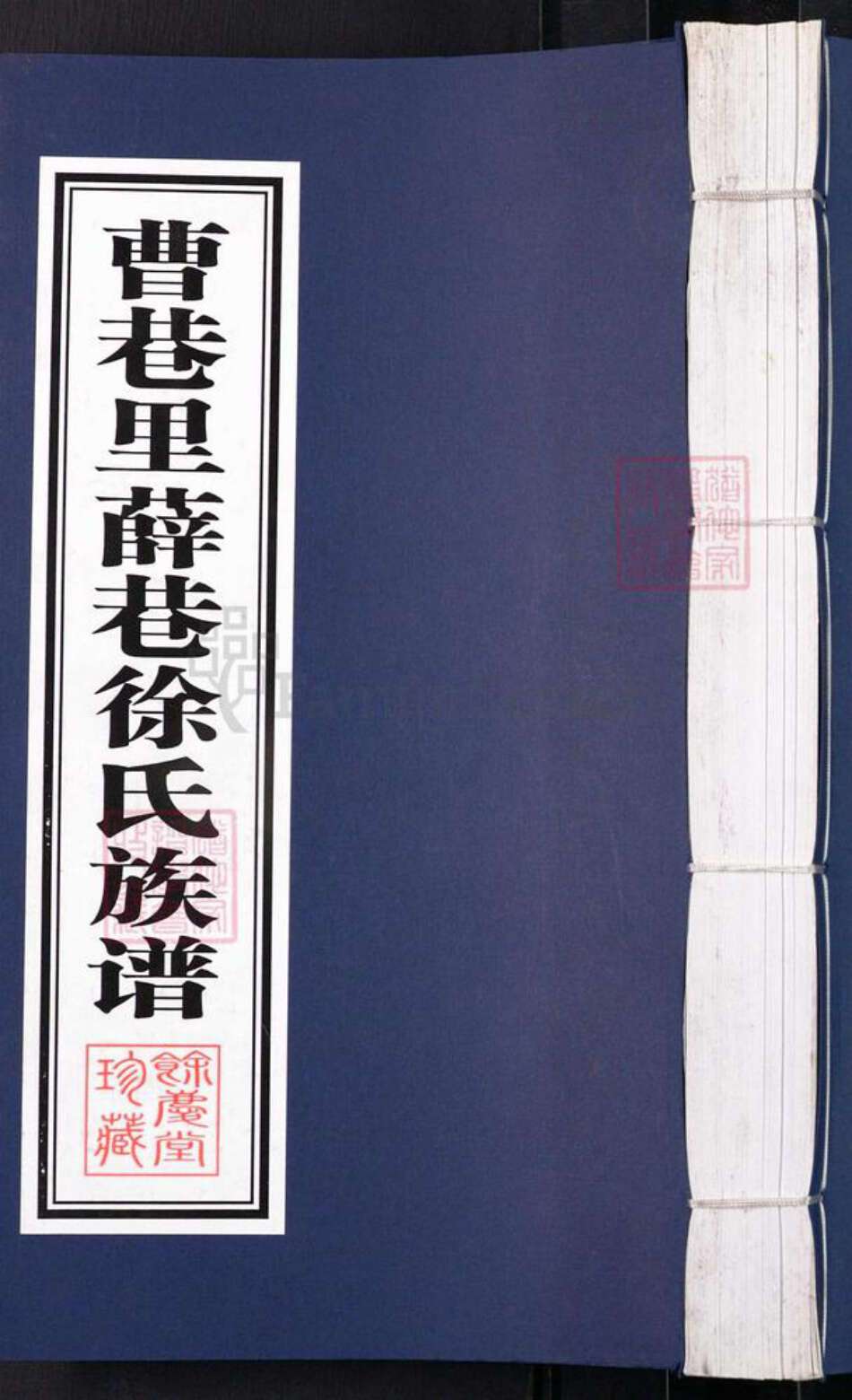 江苏省常州市武进县徐氏余庆堂族谱-曹巷里薛巷徐氏族谱.pdf电子版缩略图