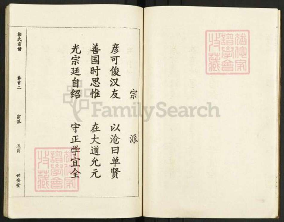 湖北省黄冈市英山县杨柳湾镇徐氏世安堂族谱-徐氏宗谱.pdf电子版预览图5