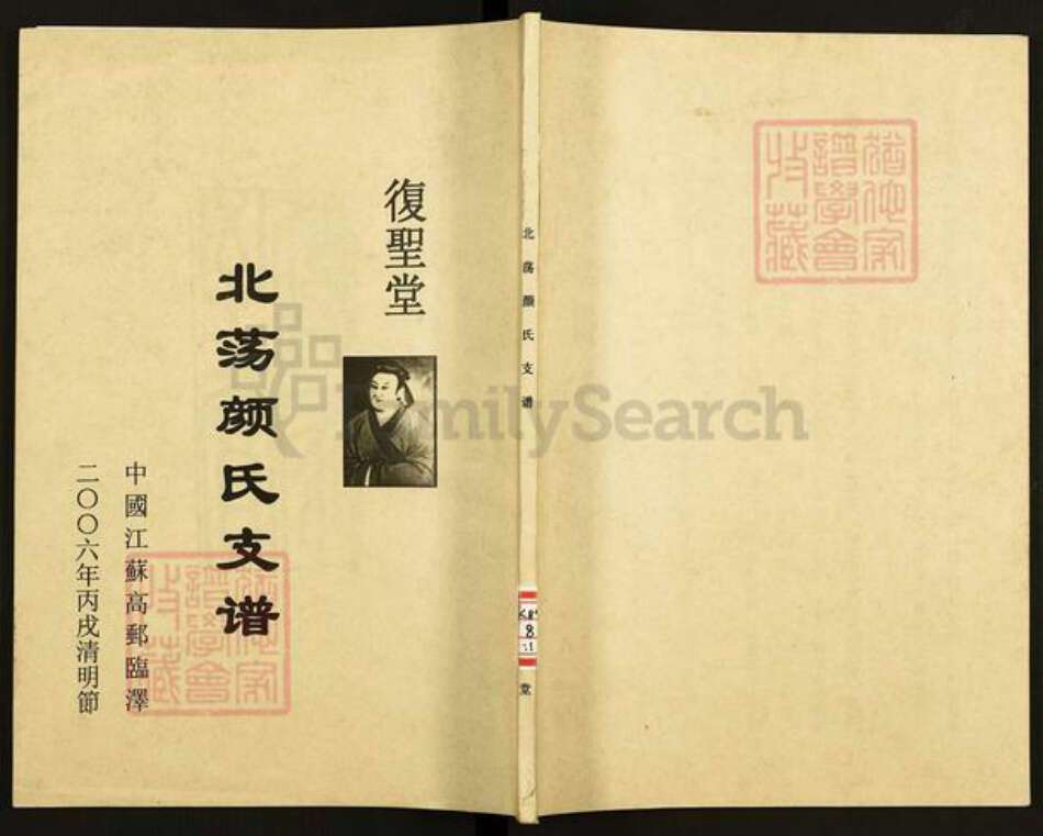 江苏省扬州市高邮市临泽镇颜氏复圣堂族谱-北荡颜氏支谱.pdf电子版缩略图