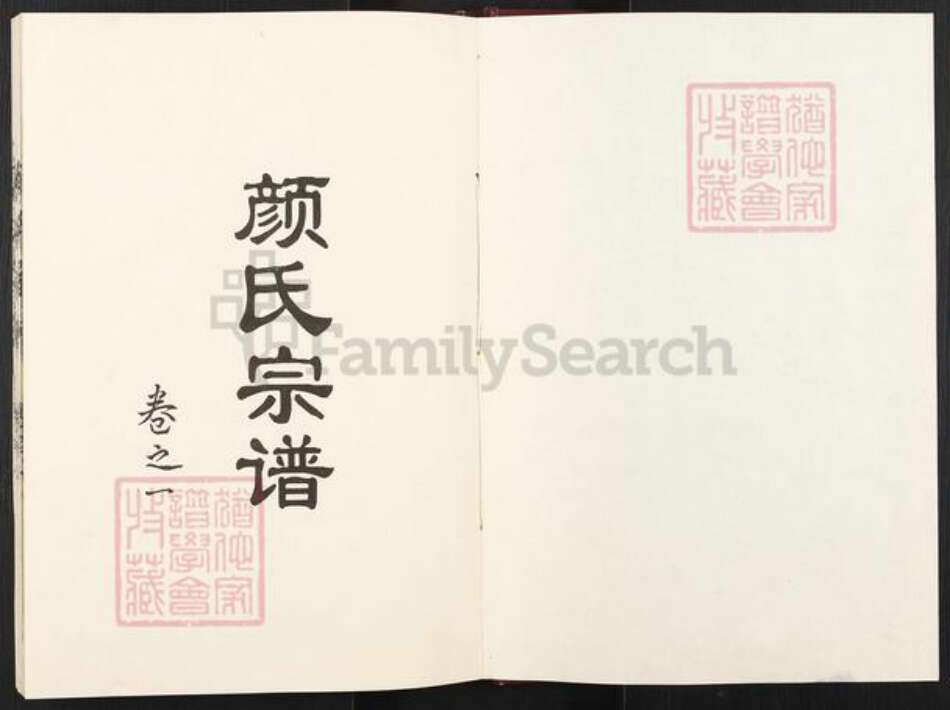 江苏省盐城市亭湖区颜氏四勿堂族谱-颜氏宗谱.pdf电子版预览图1