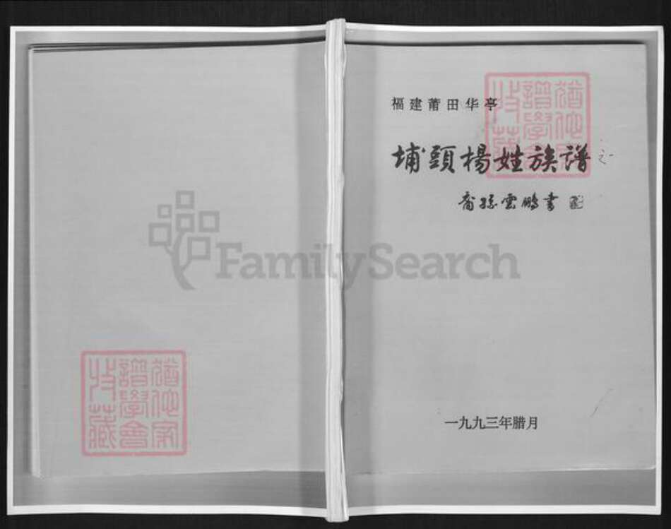 福建省莆田市城厢区常太镇杨氏族谱-埔头杨姓族谱.pdf电子版缩略图