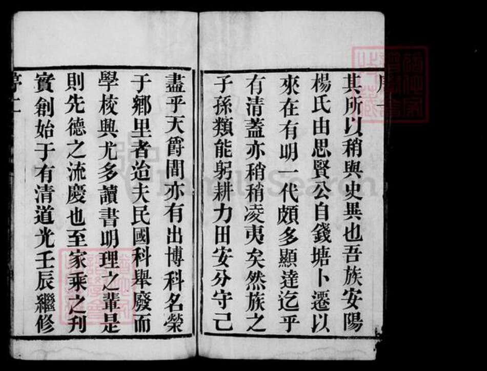 江苏省无锡市无锡杨氏四知堂族谱-安阳杨氏宗谱 [16卷].pdf电子版预览图4