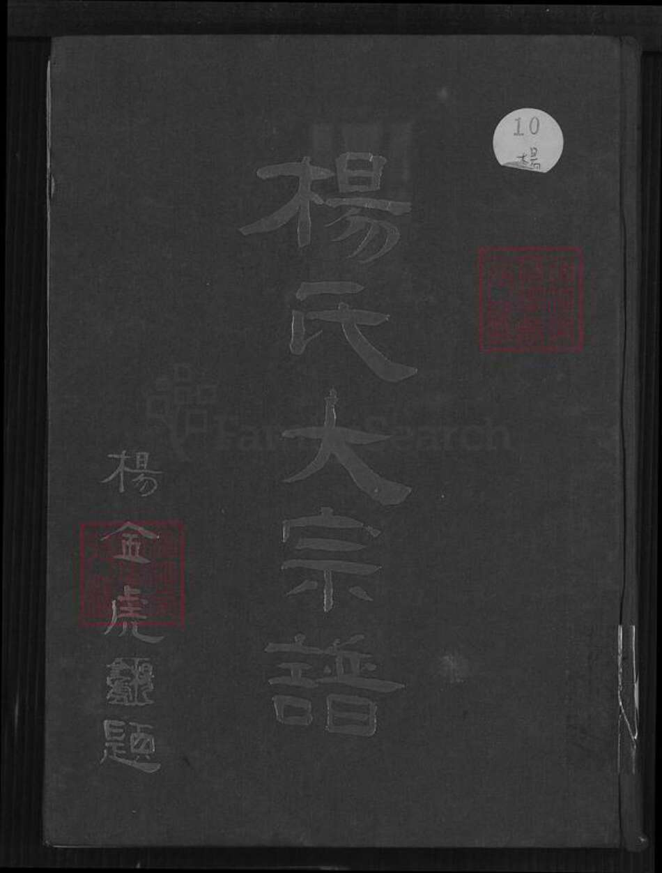 福建省莆田市仙游县园庄镇杨氏关西堂族谱-杨氏大宗谱.pdf电子版缩略图