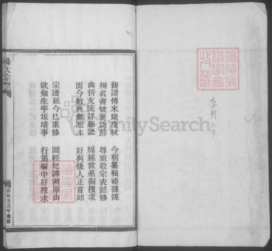 浙江省温州市平阳县杨氏族谱-杨氏宗谱 [不分卷].pdf电子版预览图2